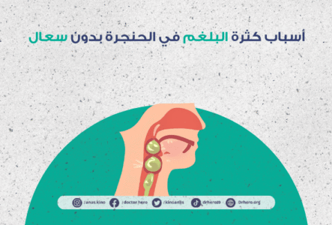 كثرة البلغم في الحنجرة بدون سعال