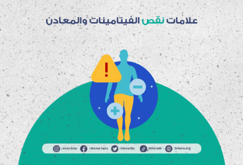 علامات نقص الفيتامينات والمعادن
