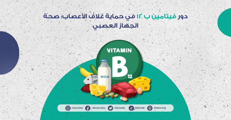 دور فيتامين ب 12 في حماية غلاف الأعصاب